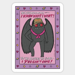 Super Graphic Ultra Mothman Sticker